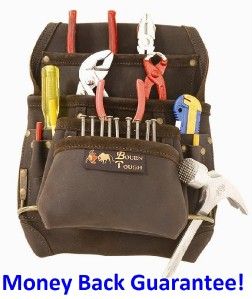 Best 10 Pocket Tool Pouch Oil Tanned Leather Apron Carpenter Tough
