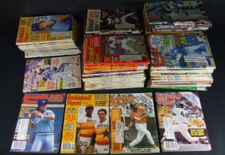  Lot of 1977 to 1982 Baseball Digest * Nolan Ryan * George Brett & more