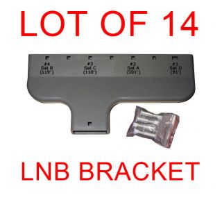  Lot of 14 Pieces LNB Bracket Satellite Dish Network DirecTV FTA