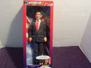GEORGE W BUSH PRESIDENT TALKING FIGURE DOLL COLLECTIBLE NEW 12