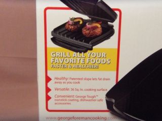 George Foreman Healthy Cooking Champ Grill