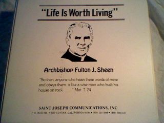 Life is Worth Living by Ven.Fulton J Sheen ,24 hours cassette tapes