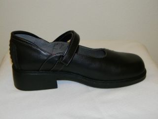 New Jumping Jacks Black Leather Geri Mary Jane Shoes Youth Girls w