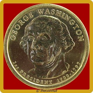 2007 D BU George Washington Presidential Dollar Coin US Mint Coins