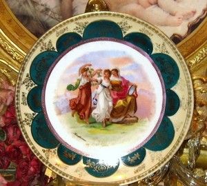 Mermod Jaccard Jewelry Co St Louis Antique German Portrait Plate