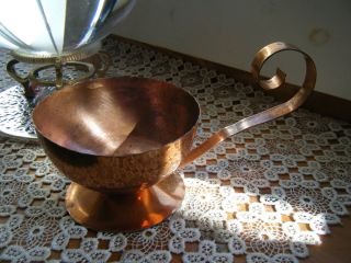 Glencroft Copper Cup with Spiral Handle Candle Holder Etc