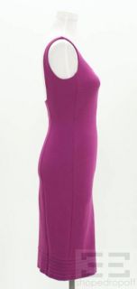 DVF Diane Von Furstenberg Purple Jersey Scoop Neck Sleeveless Dress