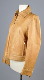 Gianfranco Ferre Womens Lambskin Leather Jacket Sz 44