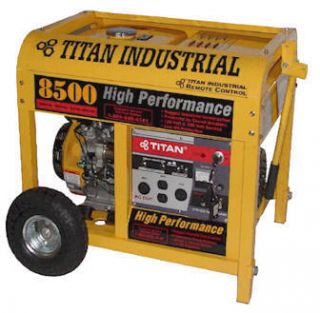 Titan Industrial 8500 Gas Electric Start Portable Generator