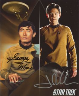 Star Trek George Takei John Cho Autograph Limited Ed