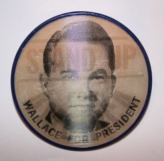 1968 George Wallace President Hopeful Campaign Button Political