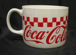 Gibson Coca Cola Coke Soda Checkered Soup Cup Mug