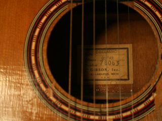 Gibson 1962 4 C 0 Classical Folk Guitar