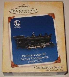 NEW Lionel Pennsylvania B6 Steam Locomotive Train Engine Hallmark 2005