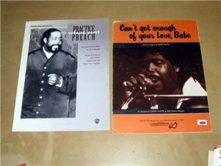 Barry White Hits Lot CanT Get Enough of Your Love Babe Sheet Music