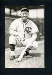 Gabby Hartnett Real Photo Postcard 1929 36 Chicago Cubs George Burke