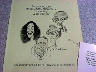  with Gilda Radner called An Evening with Three Disney Characters