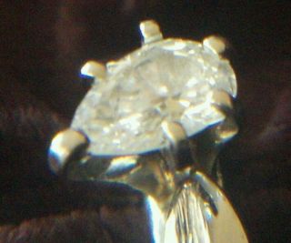  40 Ct SI Diamond Engagement Ring 14k White Gold