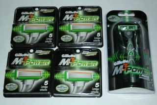 21 Gillette Mach3 Power M3 Blades Razor Cartridges Refills Shaver