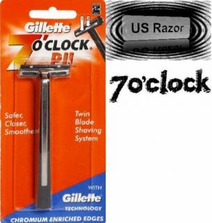 Gillette Trac II Metal Razor Cartridge Shaver Handle USA Fit All Plus