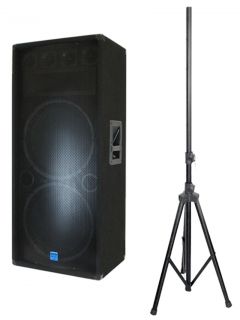 New Gemini GSM 3250 Pro Audio DJ 1200 Watt Dual 15 PA Speaker $60