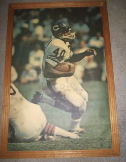 1968 Gale Sayers SI Sports Illustrated Poster Chicago Bears Kansas NFL