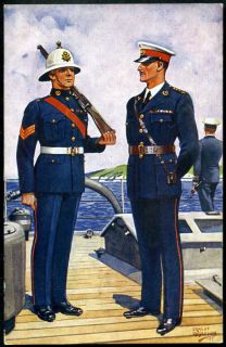 THE ROYAL MARINES. Gale & Polden WW2 uniforms #25. ERNEST IBBETSON art