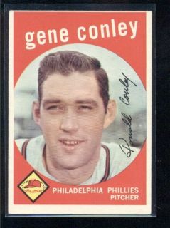  1959 Topps 492 Gene Conley Phillies OC 21523