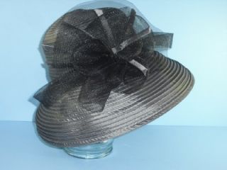 Giovannio One Size Silver Grey Dress Formal Kentucky Derby Womens Hat