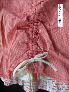 BNWT Jottum Tonala Skirt White Red 4 5 Years 110 Cm
