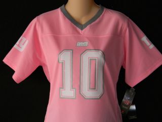  York Giants Jersey Girls Youth Sizes NFL Football Pink Reebok