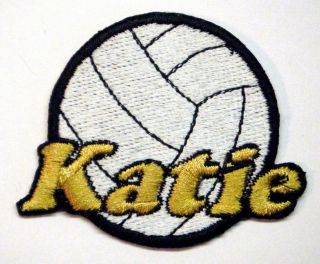 Custom Iron on Volleyball Patch Personalized