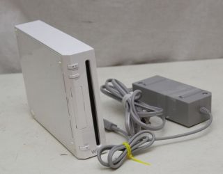Nintendo Wii console   console and power adapter   model # RVL 001