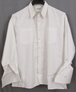 Gennaro Shirtmaker Philadelphia Custom White Dress Shirt 18 5 35