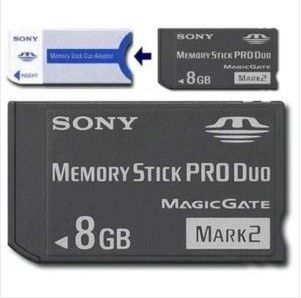 New 8GB Memory Stick Pro Duo Mark 2 MS Card For Sony PSP Camera with