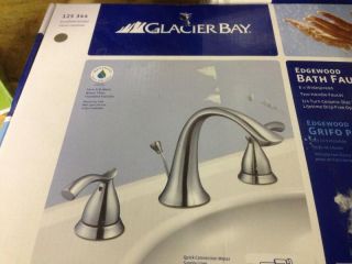Glacier Bay Edgewood Bath Bathroom Faucet Brushed Nickel 125 344 8