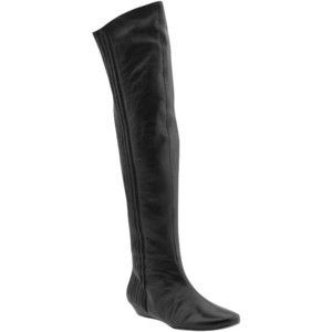GENTLE SOULS by Kenneth Cole Silver Steps Over the Knee Boots 8 5 M