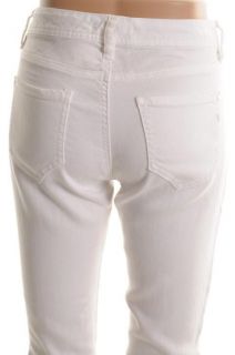 Genetic Denim New Raquel White Twill Low Rise Cropped Skinny Jeans