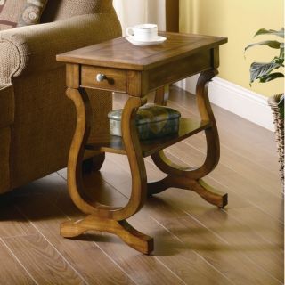 Wildon Home Gile Chairside Table in Cappuccino 900975