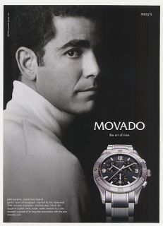 2004 Pete Sampras Movado Gentry Sport Watch Photo Ad