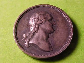  States Silver Mint Medal Washington Grant 1876 Baker 252 Scarce