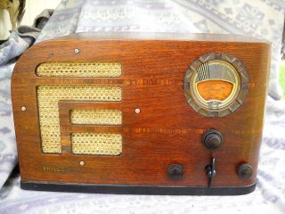 1938 Philco Model 38 39 Code 121 Tabletop Am SW Radio