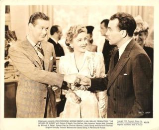 Joan Fontaine George Brent The Affairs of Susan1945