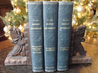 1934 3 Vol The New Century Dictionary of The English Lang Illustrated