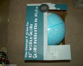 George F Cram 12 World Imperial Globe 3615 3053 New