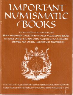 George Frederick Kolbe 1997 Important Numismatic Books