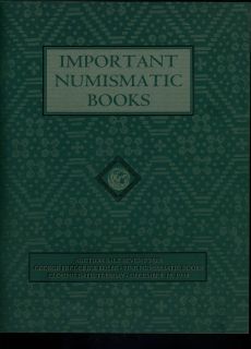 George Frederick Kolbe 1998 Important Numismatic Books