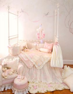 Glenna Jean Pink Ivory Ava Baby Nursery Crib Bedding