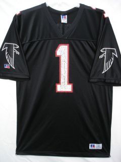  44 THROWBACK RUSSELL ATLANTA FALCONS BLACK JEFF GEORGE JERSEY EXC COND