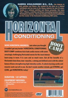 HORIZONTAL CONDITIONING BOOT CAMP DVD   SANDRA KOULOURIDES ADVANCED